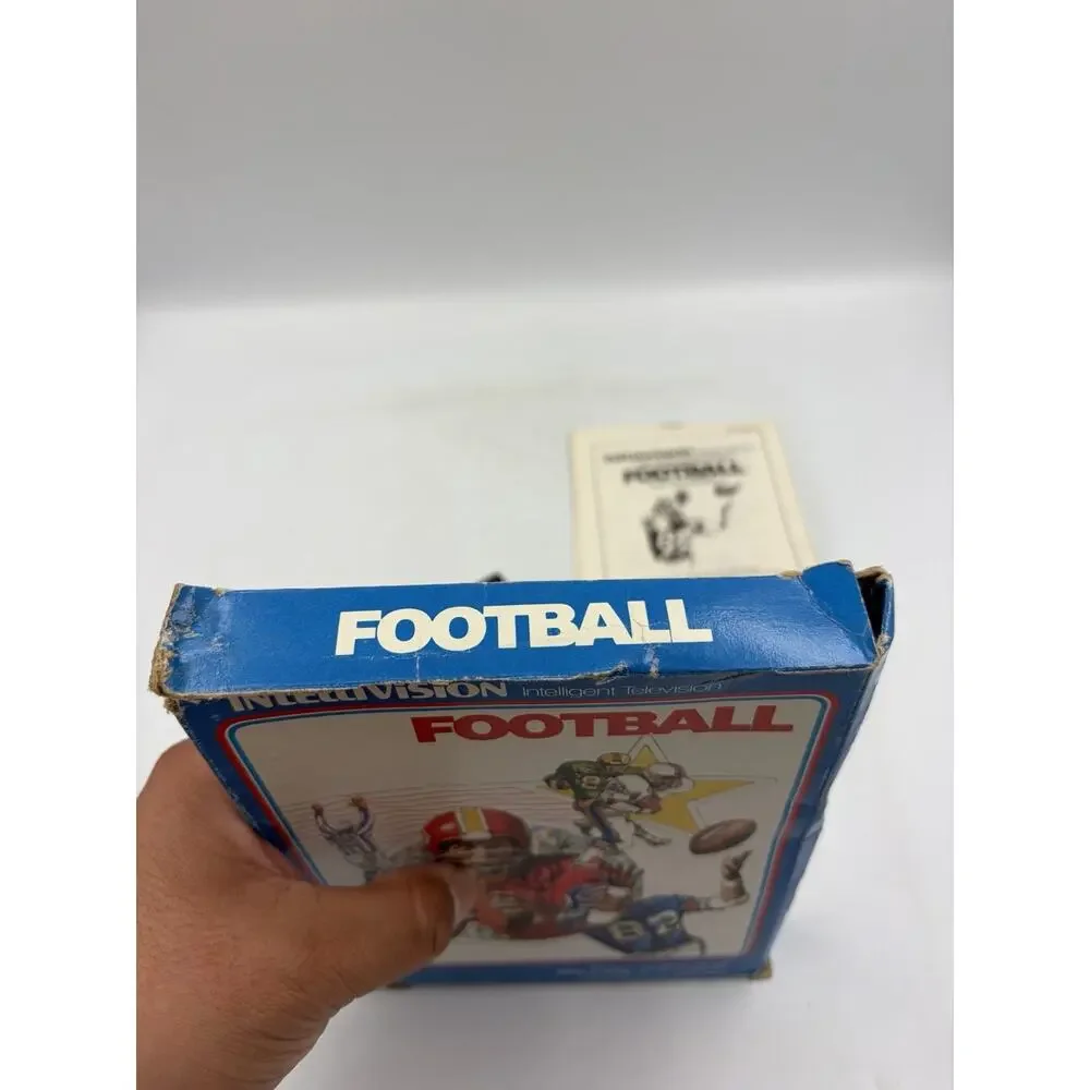 Rare! Mattel NFL Football Intellivision CIB 1979 with Overlays Playbook